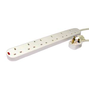 NEWlink 6-socket Surge Protected Power Strip 2m