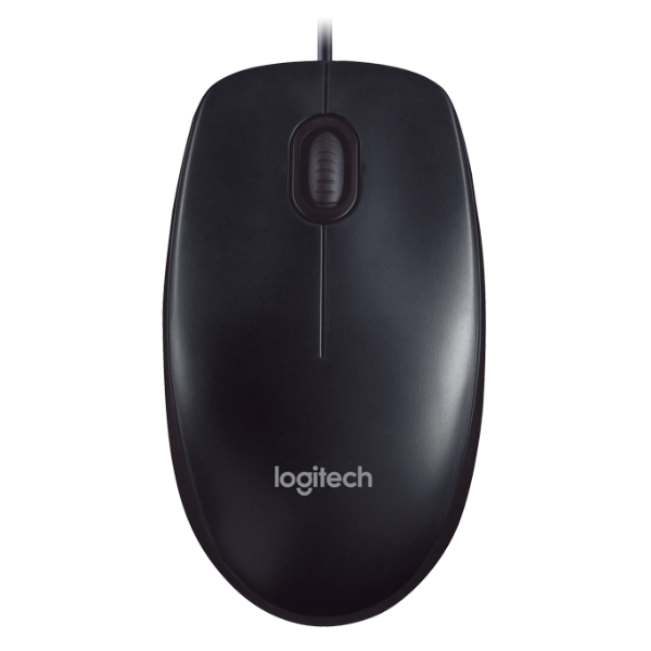 Logitech M90 USB Mouse Black