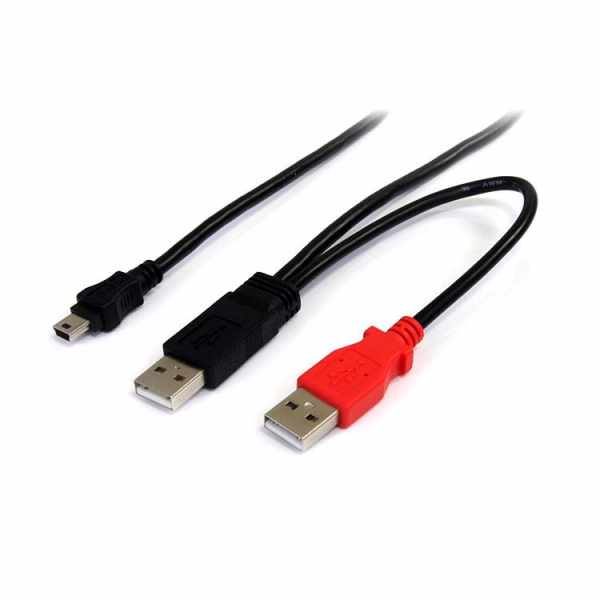 StarTech 2 x USB A (M) to USB Mini B (M) Cable 1.8m