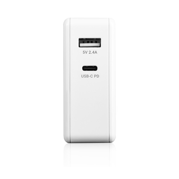 Modecom USB Type-C and USB Type-A EU Plug USB Charger White