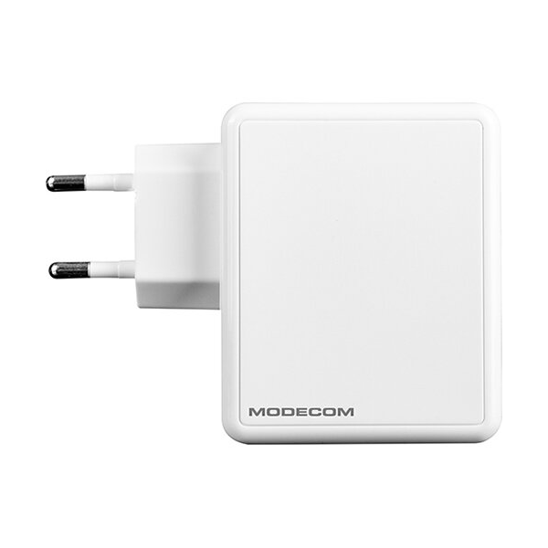Modecom USB Type-C and USB Type-A EU Plug USB Charger White