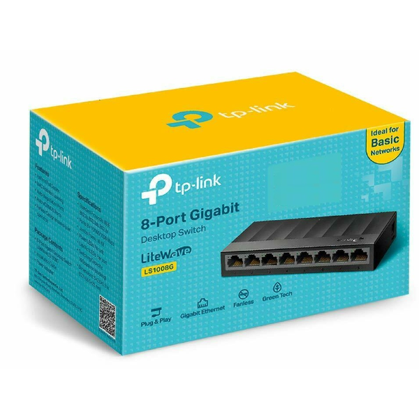 TP-Link Gigabit 8 Port Ethernet Network Switch Lite Wave