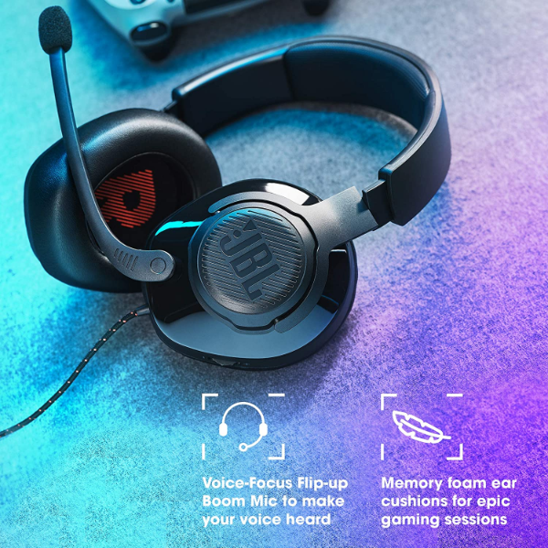 JBL Quantum 200 Multi-Platform Gaming Headset Black