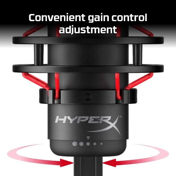 HyperX QuadCast USB Condenser Streaming Gaming Microphone