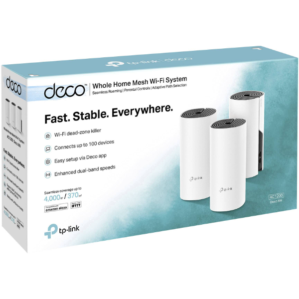 TP-Link Deco M4 Mesh Wi-Fi Router (3-pack)