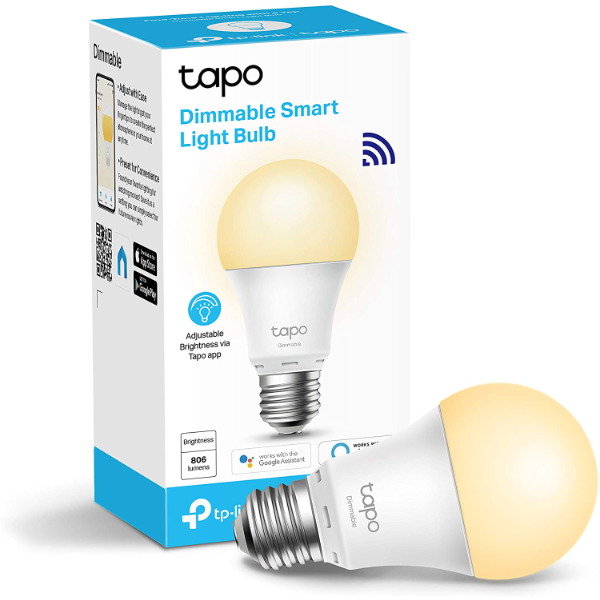 TP-Link Tapo Wi-Fi Smart LED Light Bulb - Dimmable (E27)