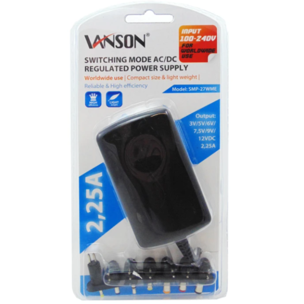 Vanson 27W Universal Power Adapter