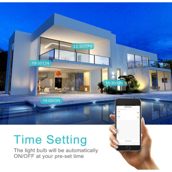Smartlife Wi-Fi RGBCWW Smart E27 LED Bulb