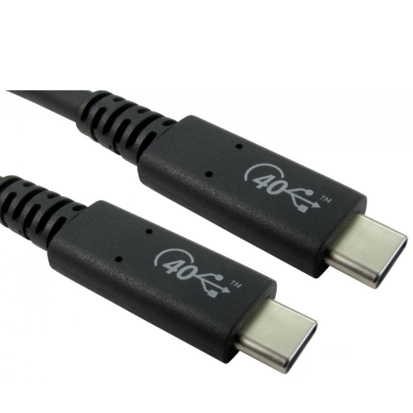 CDL USB 4 C (M) to C (M) Cable 0.8m