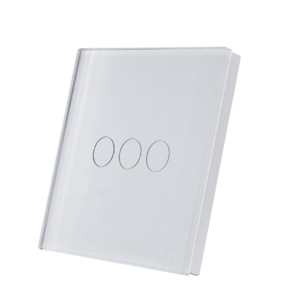 SmartWise RF 3-Gang Touch Switch White (compatible with SONOFF)