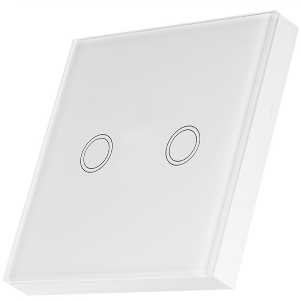 Generic RF 2-Gang Touch Switch White (compatible with SONOFF)