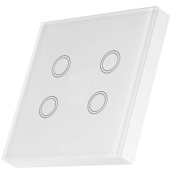 Generic RF 4-Gang Touch Switch White (compatible with SONOFF)