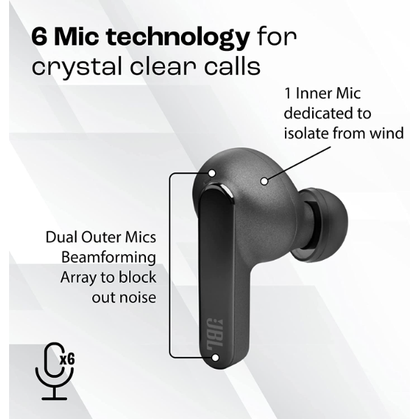JBL Live Pro 2 True Wireless Noise Cancelling Bluetooth Earphones Black