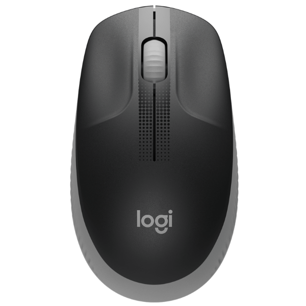 Logitech M190 Full-Size Wireless Optical Mouse Black & Grey