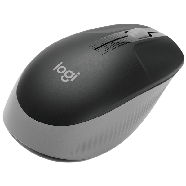 Logitech M190 Full-Size Wireless Optical Mouse Black & Grey