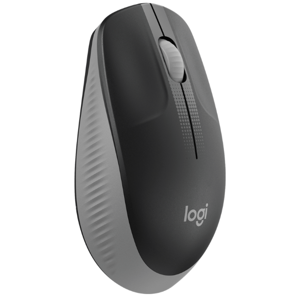 Logitech M190 Full-Size Wireless Optical Mouse Black & Grey