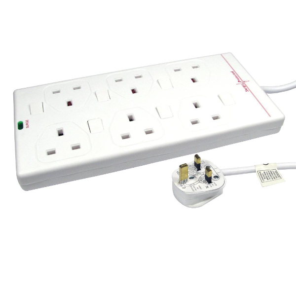 NEWlink 6-socket Surge Protected Power Strip 5m (Individually Powered)