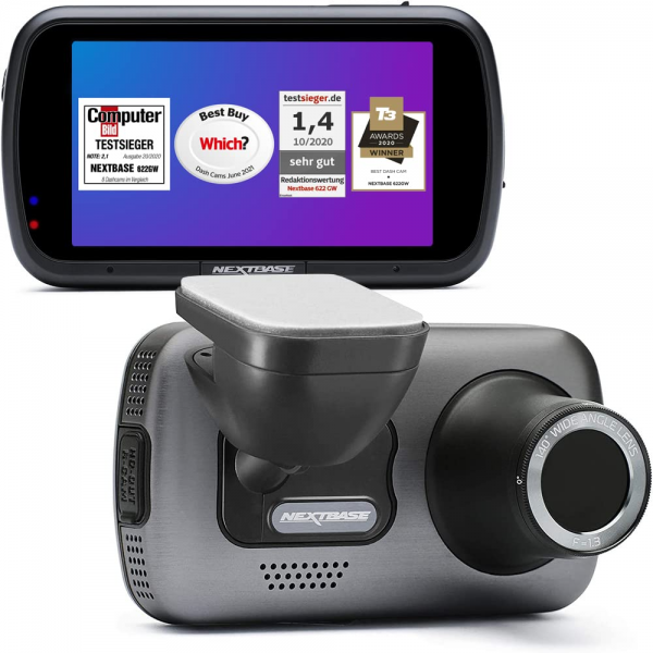 Nextbase 622GW 4K Ultra HD 140° GPS Front Dash Camera with 3 inch Touchscreen Display