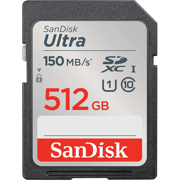 SanDisk 512GB Ultra UHS-I U1 SDXC Class 10 Memory Card