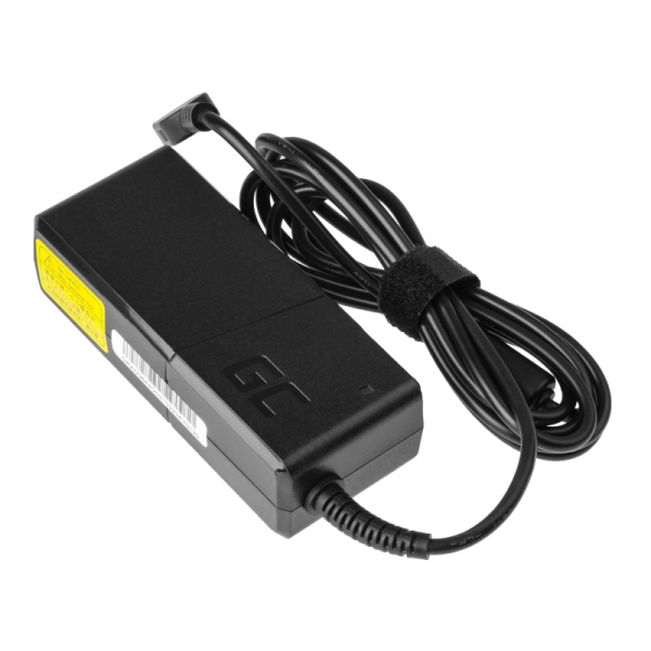Green Cell Pro 65W Lenovo Laptop Power Supply (Rectangular Yellow Slim Tip)