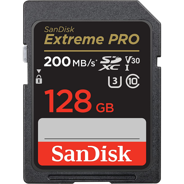 SanDisk Extreme Pro 128GB UHS-I  U3 SDXC Memory Card