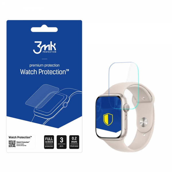 3mk Watch Protection for Apple Watch 41mm (Series 9) Screen Protector (3-pack)