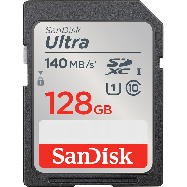 SanDisk 128GB Ultra UHS-I U1 SDXC Class 10 Memory Card