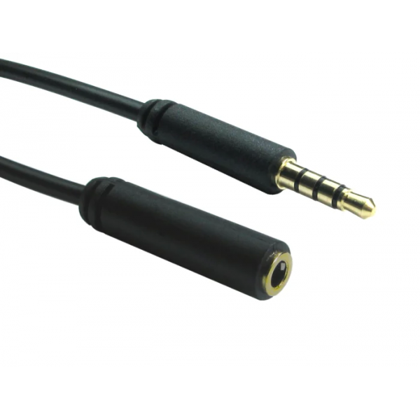 CDL 3.5mm Jack (M) to 3.5mm Jack (F) 4-Pole Extension Cable 2m