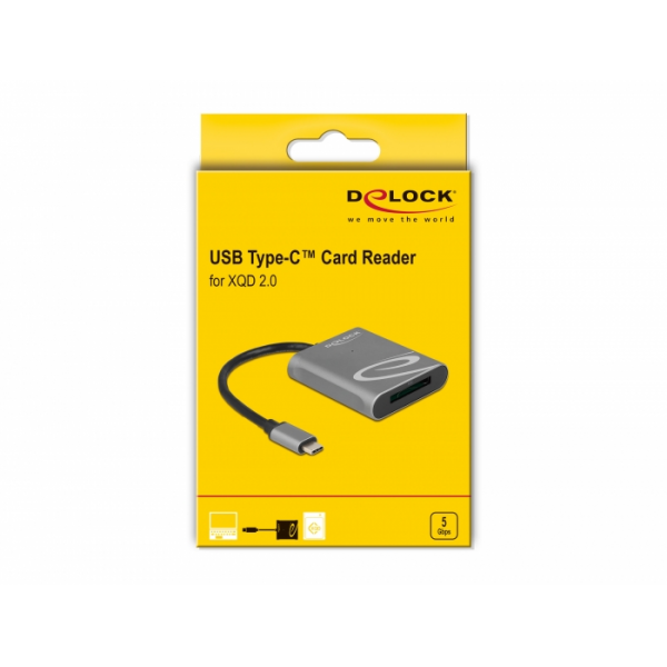 DeLock External USB-C XQD 2.0 Card Reader