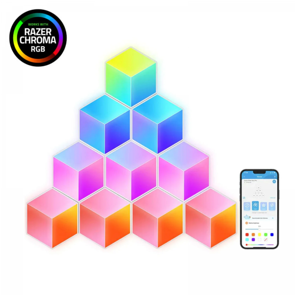 Govee Glide Hexa Pro Wi-Fi & Bluetooth Smart Light Panels (10-pack)