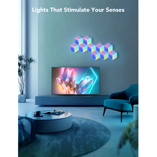 Govee Glide Hexa Pro Wi-Fi & Bluetooth Smart Light Panels (10-pack)