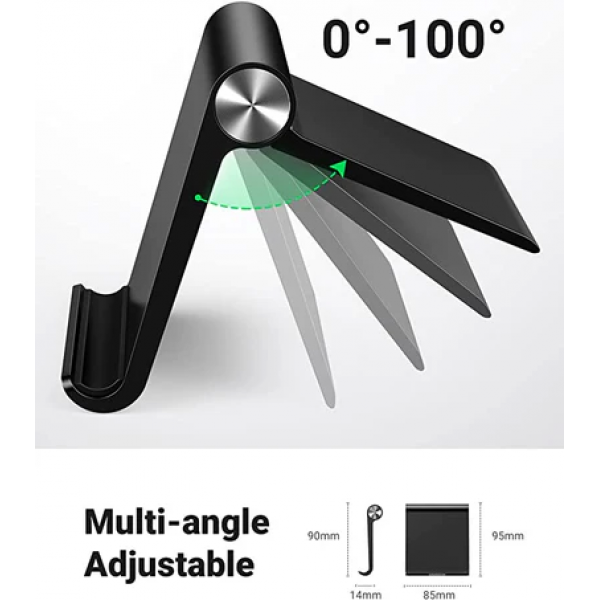 UGREEN Multi-Angle Adjustable and Portable Smartphone Stand Black