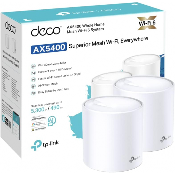 TP-Link Deco X60 Mesh AX5400 Wi-Fi 6 System (2-pack)