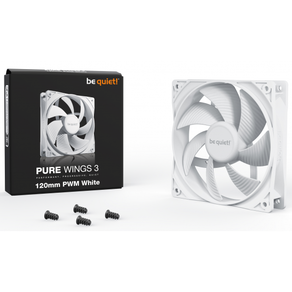 be quiet! Pure Wings 3 120mm PWM Fan White