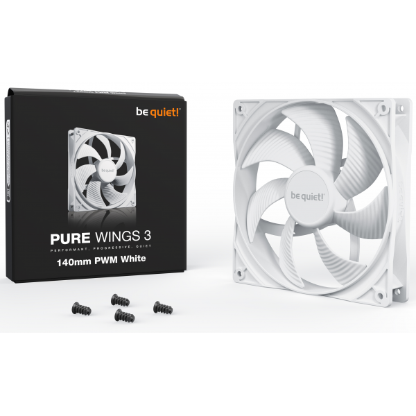 be quiet! Pure Wings 3 140mm PWM Fan White