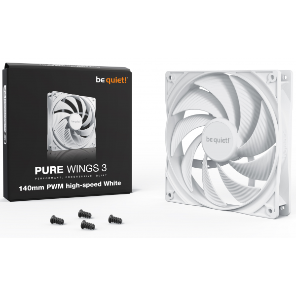 be quiet! Pure Wings 3 140mm PWM High Speed Fan White