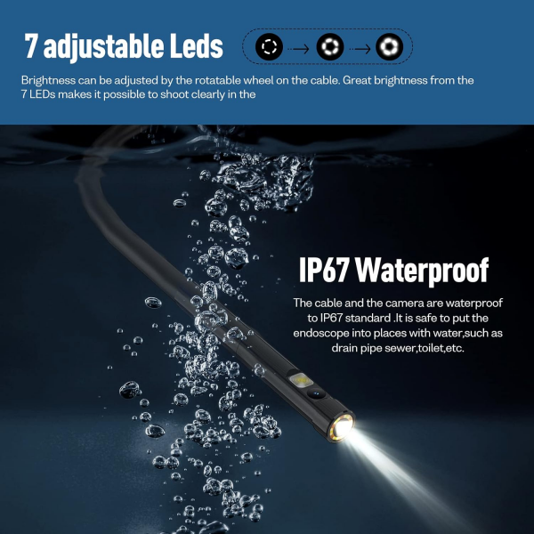 Ulefone uSmart E02 Dual Camera Endoscope with LEDs
