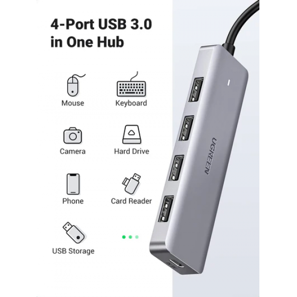 UGREEN USB-C To 4-Port USB 3.0 Hub