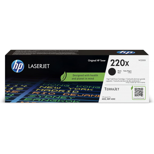 HP 220X (W2200X) Black Toner Cartridge - Original