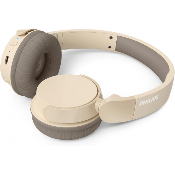 Philips Wireless On-Ear Headphones with Microphone - Beige