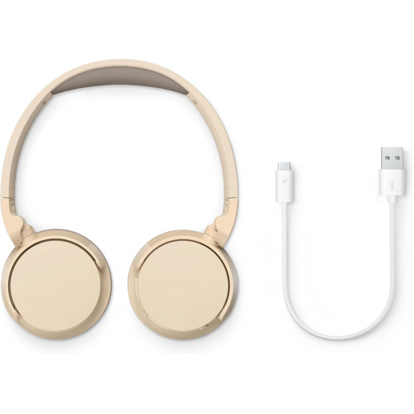 Philips Wireless On-Ear Headphones with Microphone - Beige