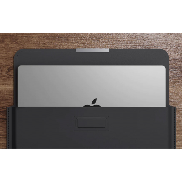 INVZI Leather Case & Cover with Stand for MacBook Pro/Air 15 inch and 16 inch Black