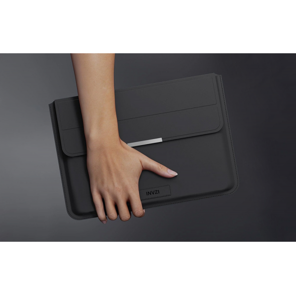 INVZI Leather Case & Cover with Stand for MacBook Pro/Air 15 inch and 16 inch Black