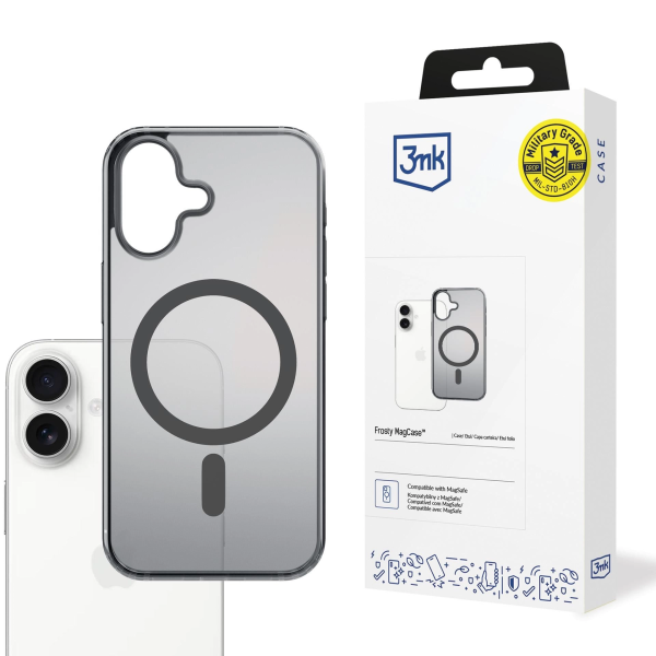 3MK Frosty MagCase for Apple iPhone 17 Black