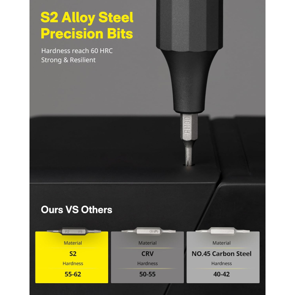 HOTO 24-in-1 Precision Screwdriver Gray (24pcs)