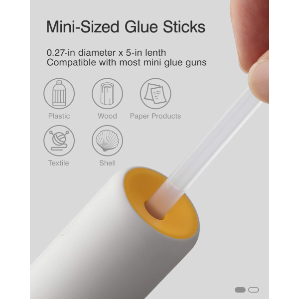 HOTO Hot Melt Glue Sticks (20pk) Multi-colour