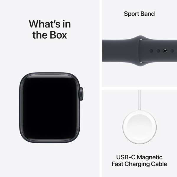 Apple Watch SE 3 GPS 40mm Midnight Aluminium with Midnight Sport Band - S/M