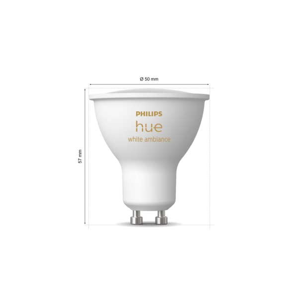 Philips Hue White Ambiance 4.2W GU10 1P