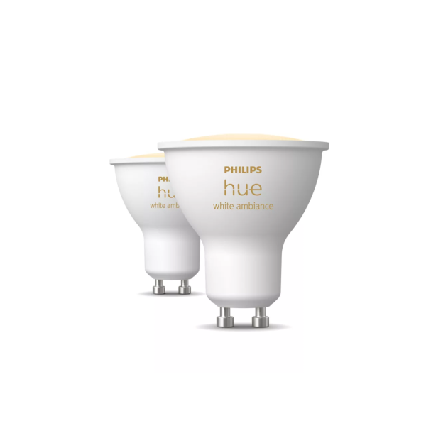 Philips Hue White Ambiance 4.2W GU10 2-pack