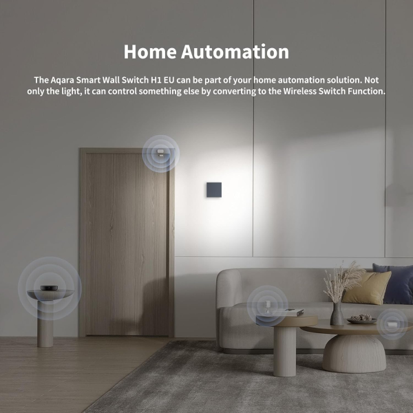 Aqara Smart Wall Switch H1 Single Rocker wo/Neutral Grey